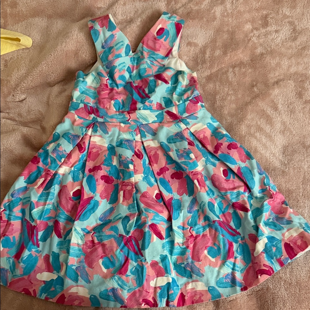 Mayoral Pink and Blue Floral Kids Dress